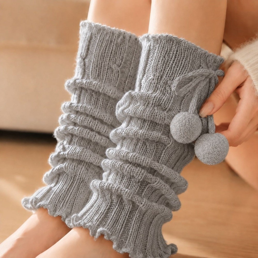 Boot Sock Slouchy - Dzianinowe ocieplacze na nogi z wzorem