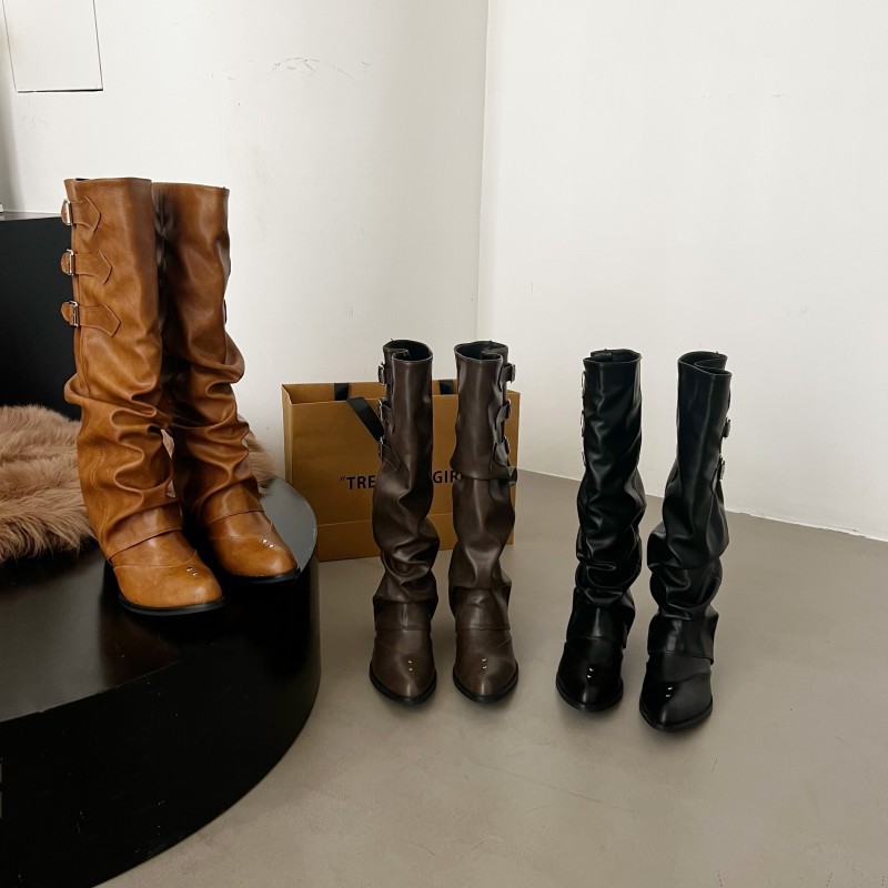 Składane, wysokie kozaki damsk – Knee High Sock Women recenzja i cena
